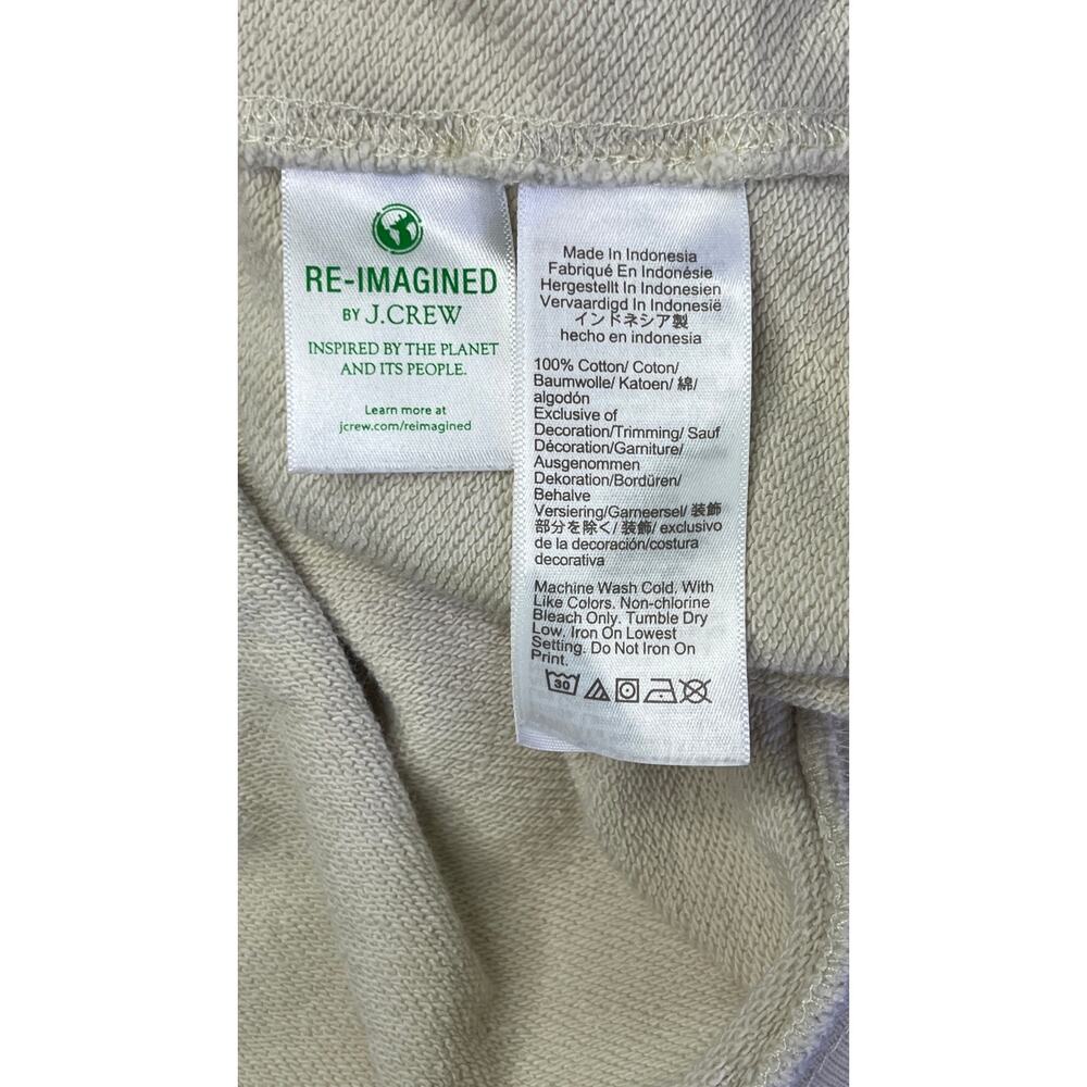 J.Crew The Sun Tarot Graphic Sweatshirt Size Large Ivory Oversized Re-Imagined - Picture 5 of 8